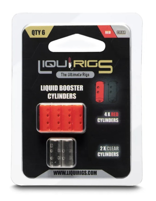 Liquirigs Liquid Booster Cylinders Red & Clear (4+2 stuks)