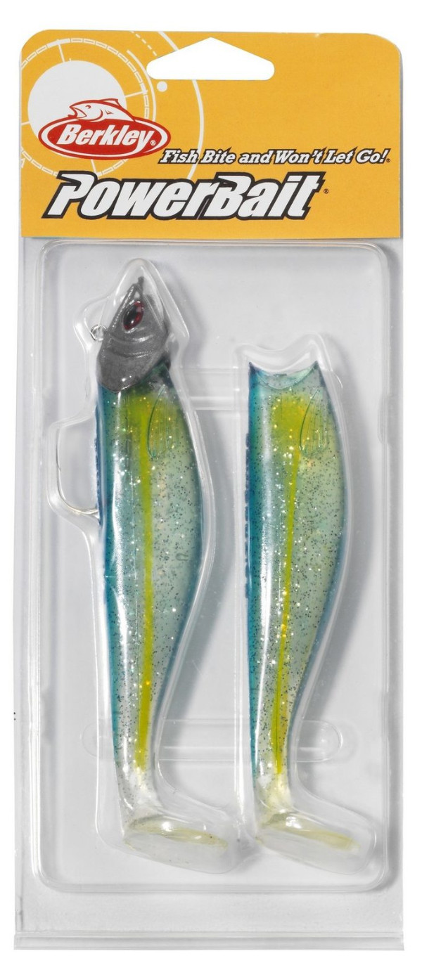 Ultimate Seabass Set met zeebaarshengel, molen, lijn en kunstaas! - Berkley Prerigged Shad 10cm - Ocean