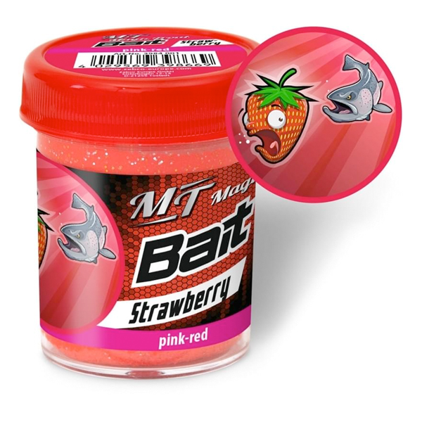 Magic Trout Trout Bait Taste Foreldeeg Pink-Red Strawberry (50g)