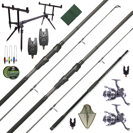 JRC Cocoon Carp Set met hengels, molens en accessoires!