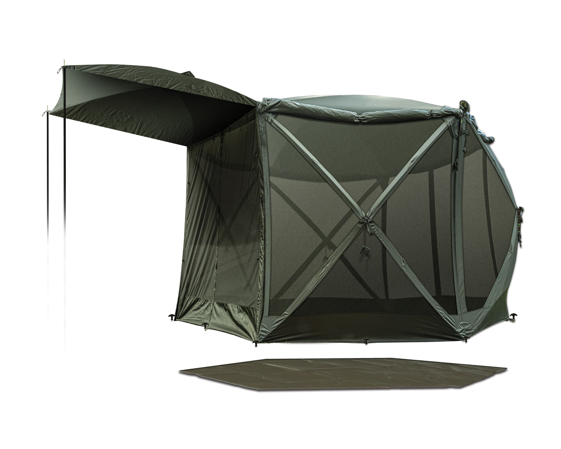 Solar Tackle SP 6-Hub Cube Shelter Heavy-Duty Groundsheet