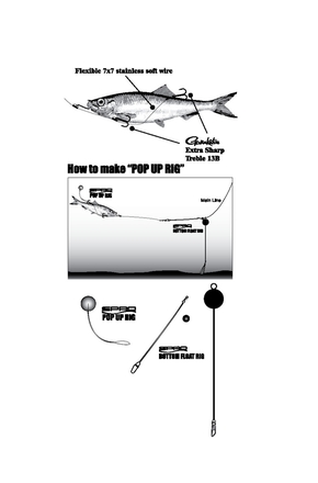 Spro Dead Bait Standard Rig 40cm Haak 002 (30Lbs)