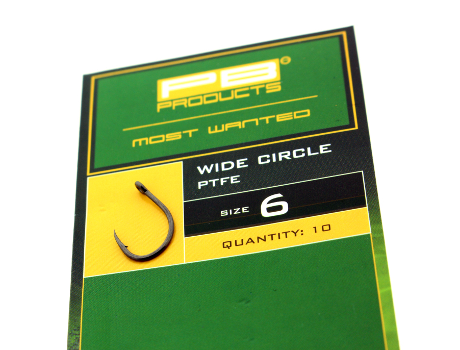PB Products Wide Circle Hook PTFE Karper Haak (10 stuks)