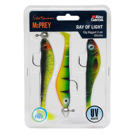 Abu Garcia Svartzonker McPrey Prerigged Ray Of Light 12cm (10gr) (3 stuks)