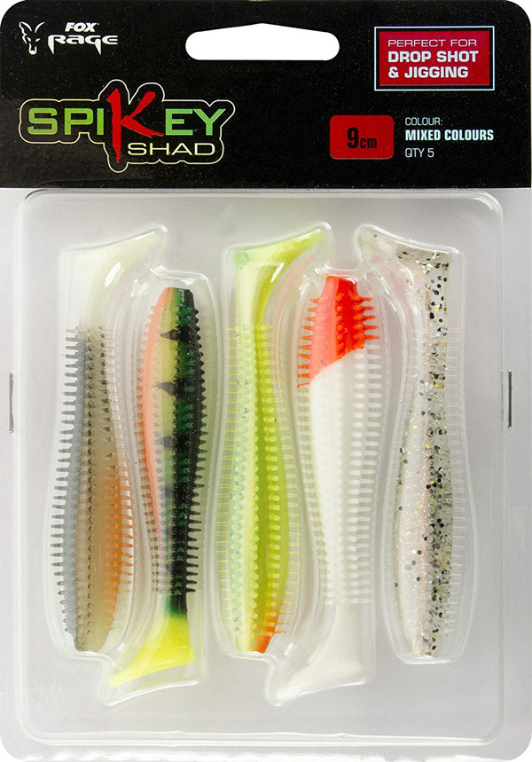 Fox Rage Spikey Shad Mixed Colours 12cm
