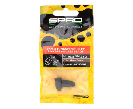 Spro Tungsten Bullet Sinkers Matte Green 10g (2stuks)