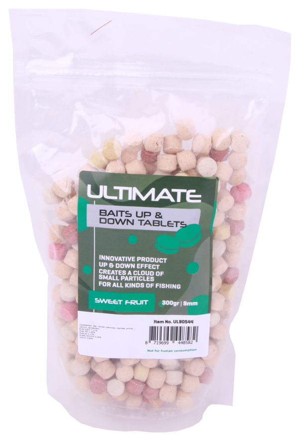 Ultimate Baits Up & Down Tablets 9mm Sweet Fruit (300g)