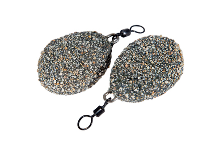 Ultimate Flat Pear Swivel Dark Gravel Karperlood (2 stuks)