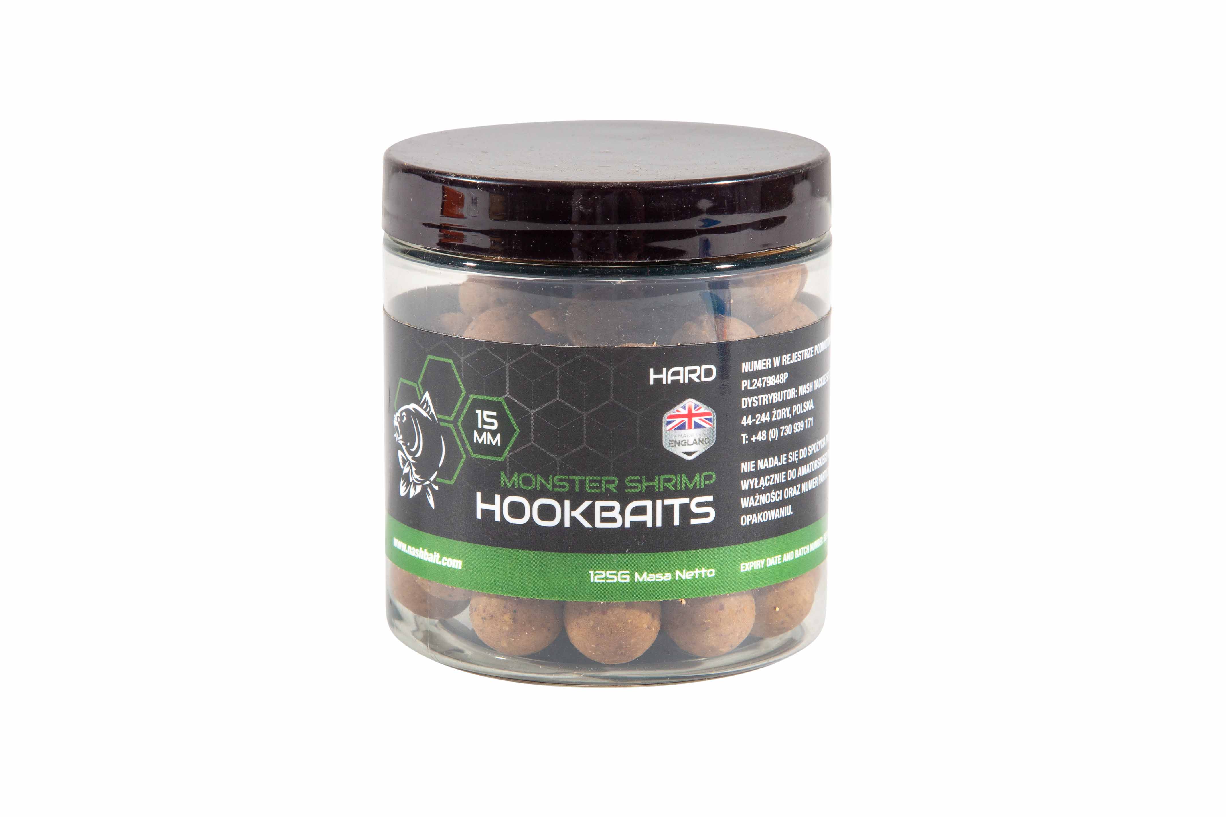 Nash Monster Shrimp Hard Hookbaits 15mm (125g)