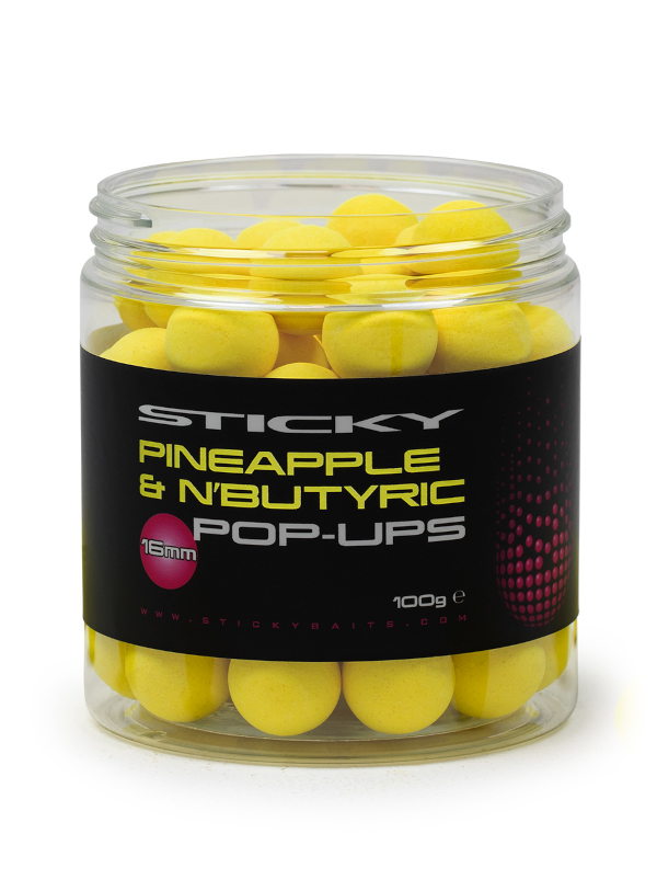 Sticky Baits Pineapple & N' Butyric Pop Ups 16mm (100g)