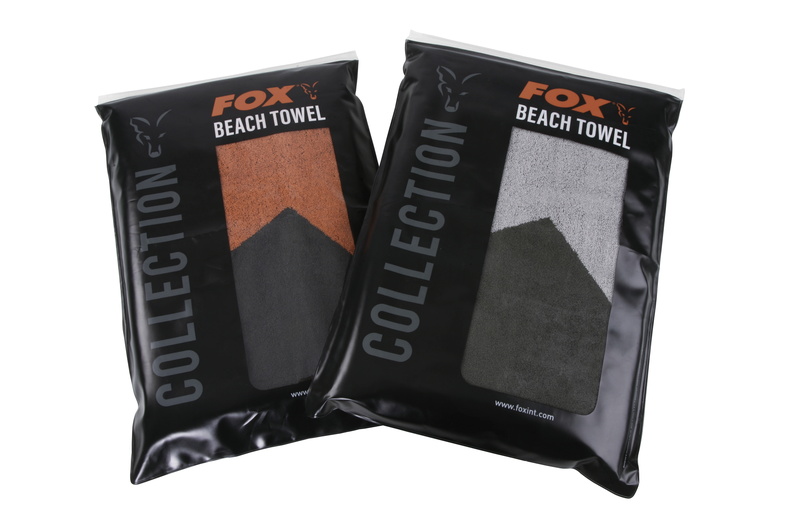 Fox Beach Towel 'Green/Silver' (80x160cm)