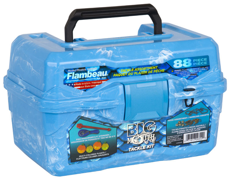 Flambeau Big Mouth Tackle Box Kit Blue Swirl (22x16,5x13,4cm)