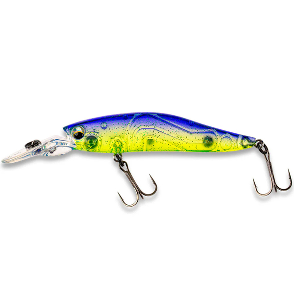 LMAB KØFI Flash Vibe 67 Suspending Medium Runner Twitchbait 6.7cm (7g)  - Purple Rave (Transparent)