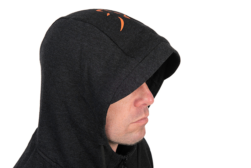 Fox Collection LW Hoody Black & Orange Vis Trui