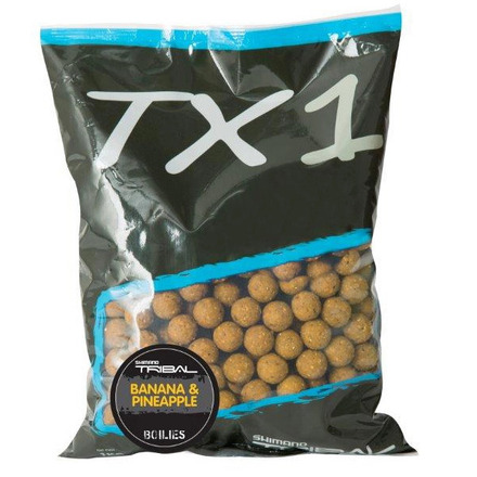 Shimano TX1 Boilies Banana & Pineapple 15mm 1kg - 3 zakken voor de prijs van 2!