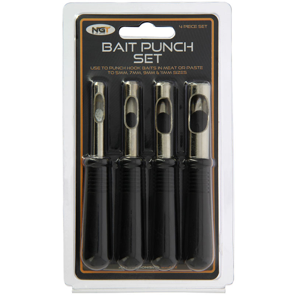 NGT Bait Punch Set (4 verschillende maten)