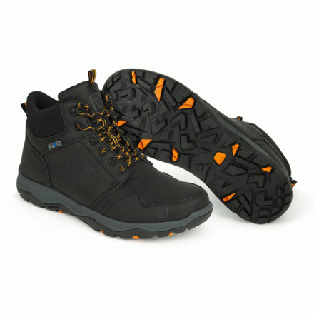 Fox Black/Orange Mid Boots