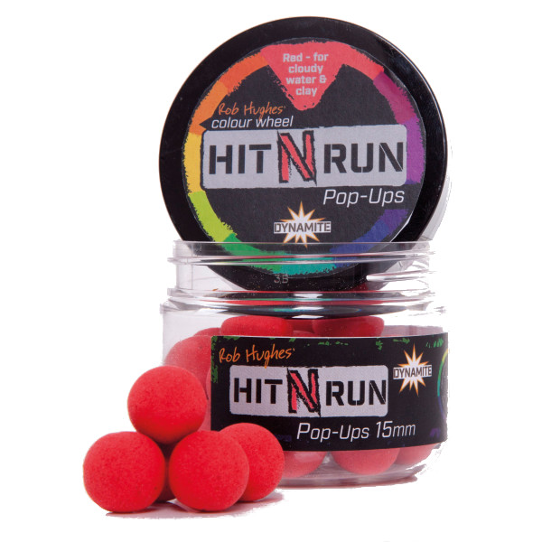 Dynamite Baits Hit N Run Pop Ups Rood (15mm)