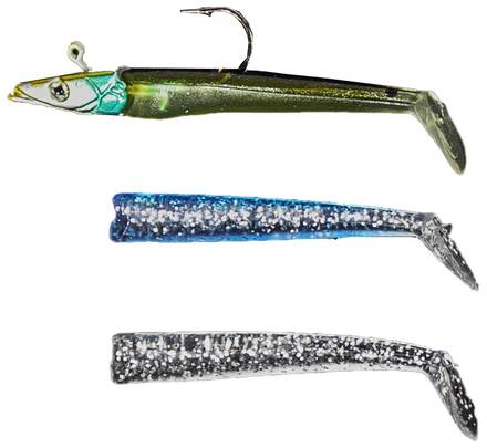 Lion Sports Acis Sandeel Mixed Shad Shiny/Blue/Silver 9.5cm (12g)