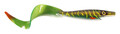 Strike Pro Giant Pig Tail Shad 40cm (130g) - Green Motoroil Pike UV