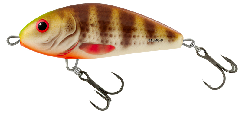 Salmo Fatso Sinking Jerkbait 8cm - Spotted Brown Perch