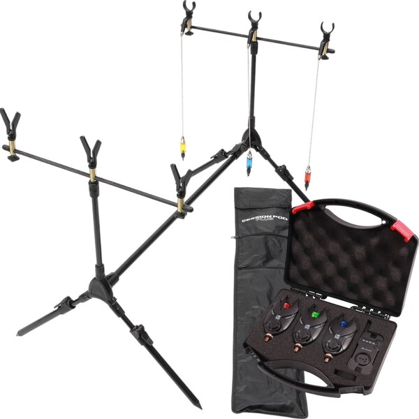 Complete Angling Pursuits Rod Pod + Beetmelder Set