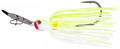 Strike King Thunder Cricket Vibrating Swim Jig - Chartreuse / White