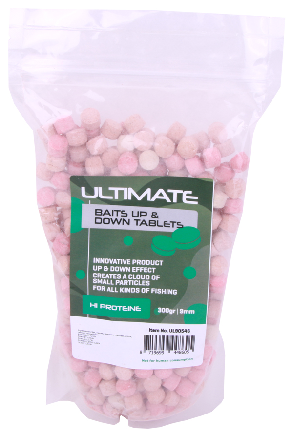 Ultimate Baits Up & Down Tablets 9mm Hi Proteine (300g)