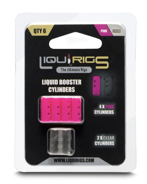 Liquirigs Liquid Booster Cylinders Pink & Clear (4+2 stuks)