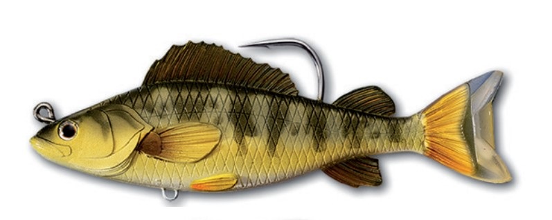 Livetarget Lures Yellow Perch Swimbait Sinking Yellow/Green 14cm (35g)