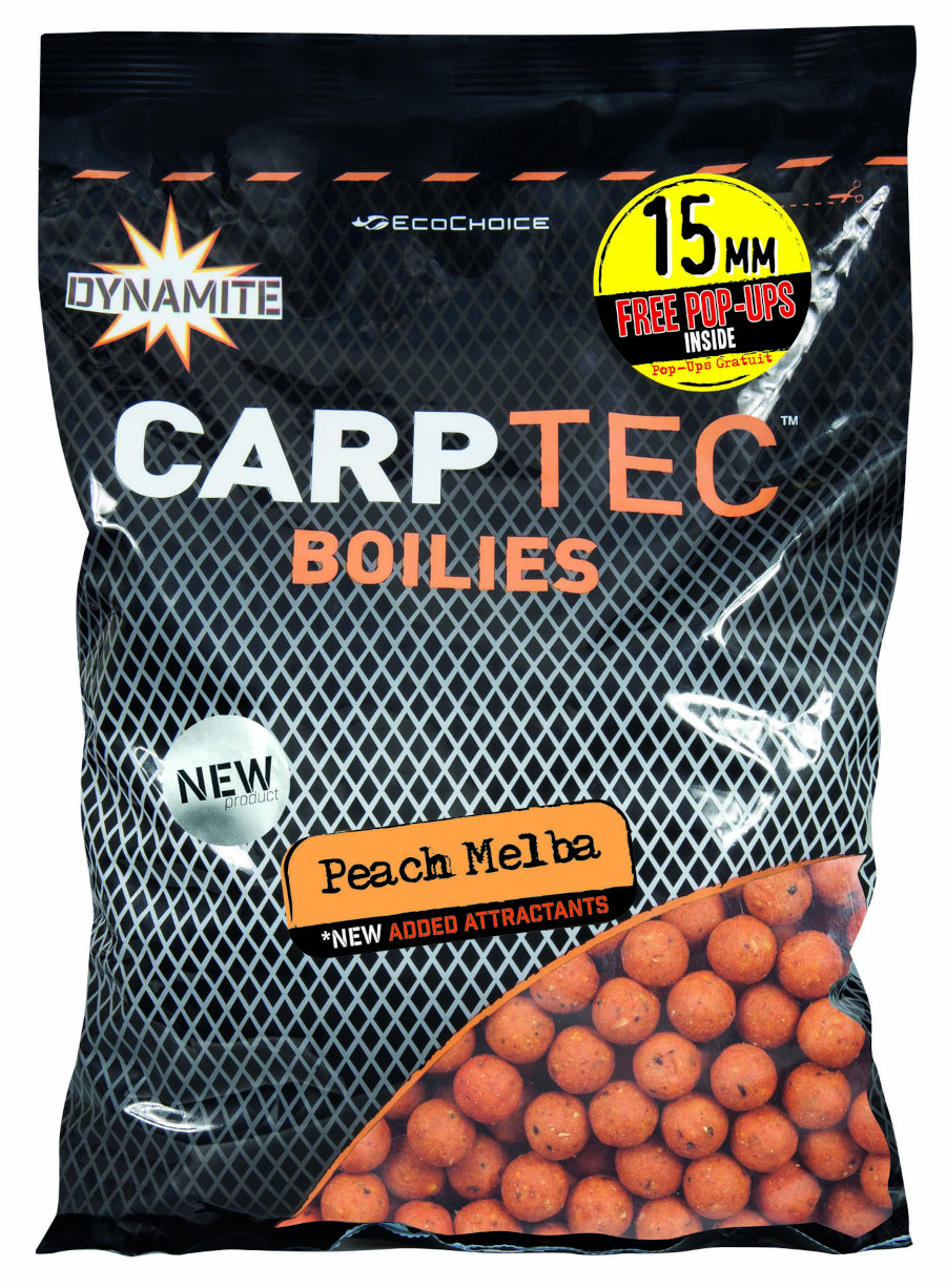 Dynamite Baits Carptec Peach Melba Boilies 20mm (1.8kg)
