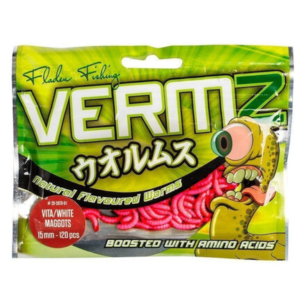 Fladen Vermz Maggots 'Natural Red' 1,5cm (120 stuks)