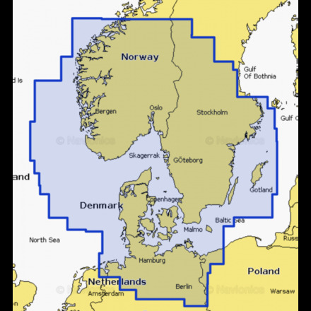 Navionics+ Kaarten SD/MSD Card Skagerrak Kattegat