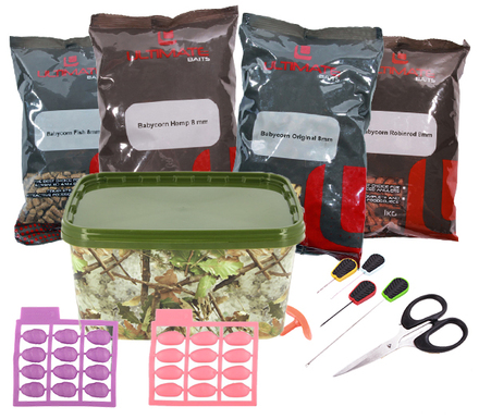 Ultimate Baits Babycorn Pellets Pakket