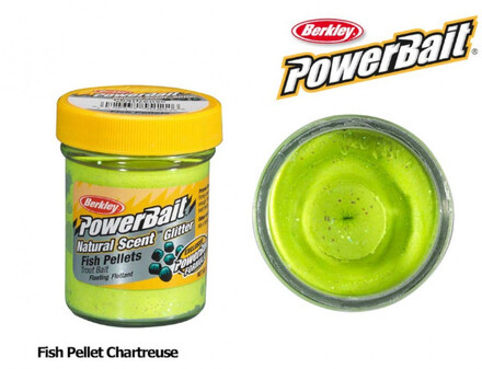 Berkley Powerbait Natural Scent Troutbait Fish Pellet 'Chartreuse' (50g)