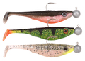 Spro Iris Shad To Go UV Set 8cm (5g) (3 Stuks) - Salt & Pepper/UV Perch/Olive