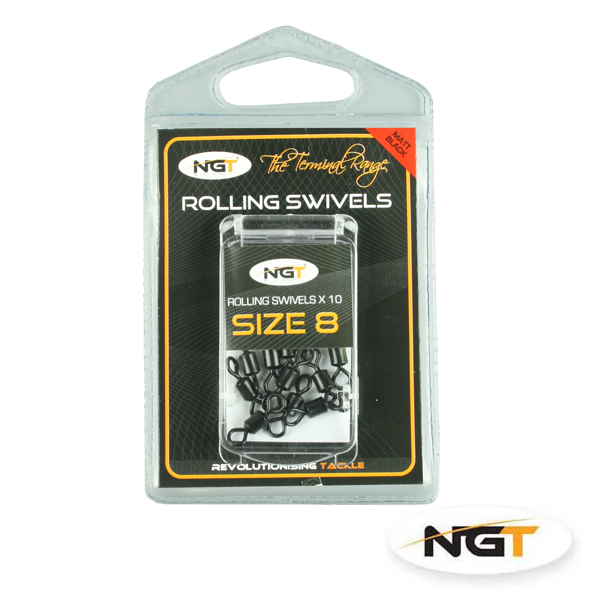 NGT Rolling Swivels Size 8 (10 stuks)