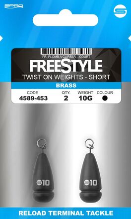 Spro Freestyle Twist On Weights Short Brass 3gr