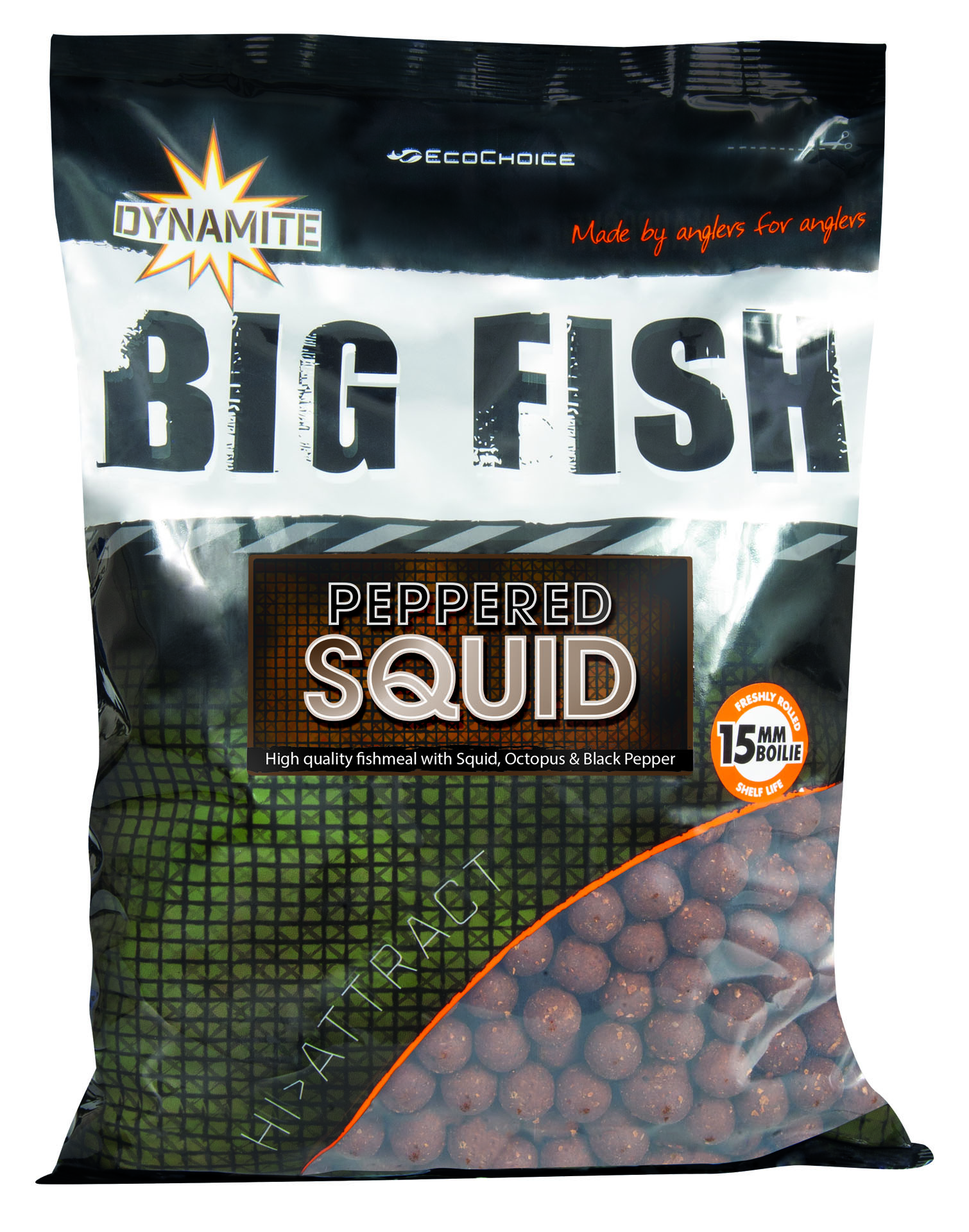 Dynamite Baits Peppered Squid Boilies 15mm (1.8kg)