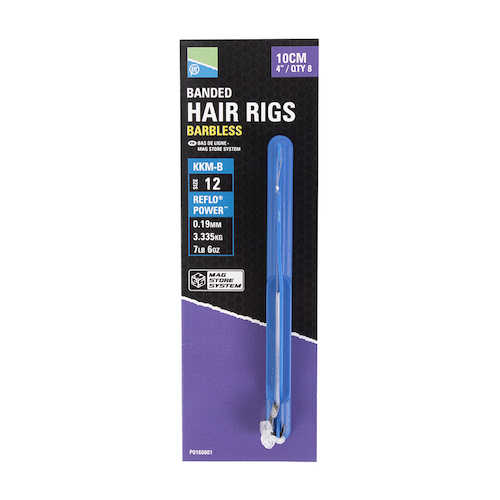 Preston KKM-B Mag Store Banded Hair Rigs 10cm (8pcs)