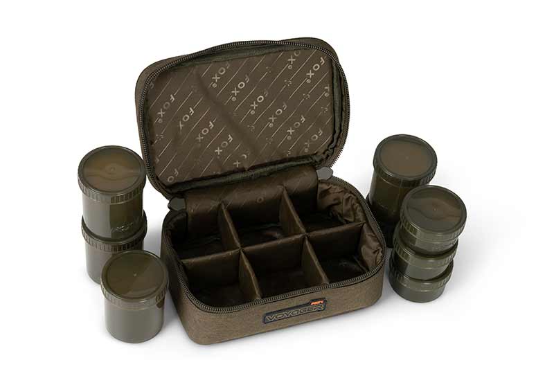 Fox Voyager 8 Pot Hookbait Case (incl. 8 potjes)