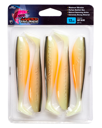 Fox Rage Zander Pro Ultra UV 10cm/4" UV Hot Olive (5pcs)