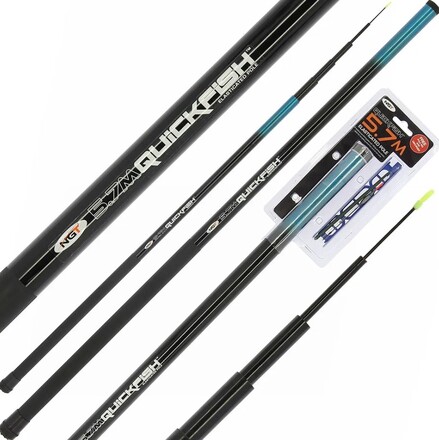 NGT Quickfish Combo Elasticated Vaste Hengel 5.7m (Incl. Tuigje & Onthaker)