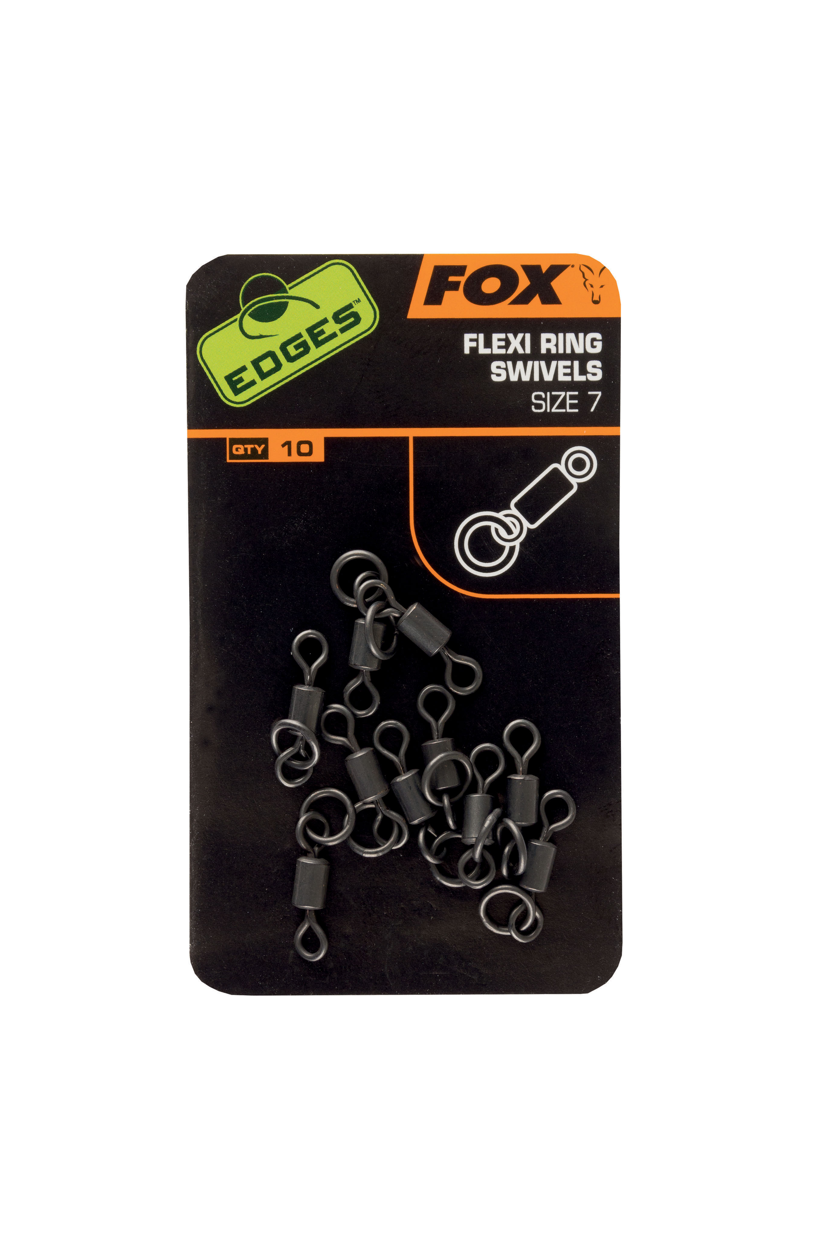 Fox Flexi Ring Swivels Size 7