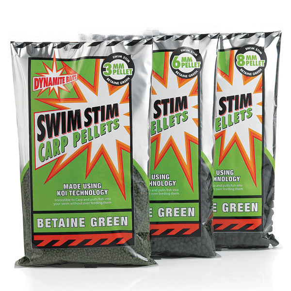 Dynamite Swim Stim Pellets 3mm 'Green Betaine' (900g)