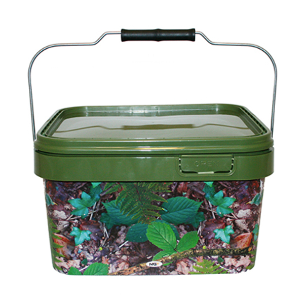 Ultimate Mega Adventure Carp Box - NGT Camo vierkante emmer