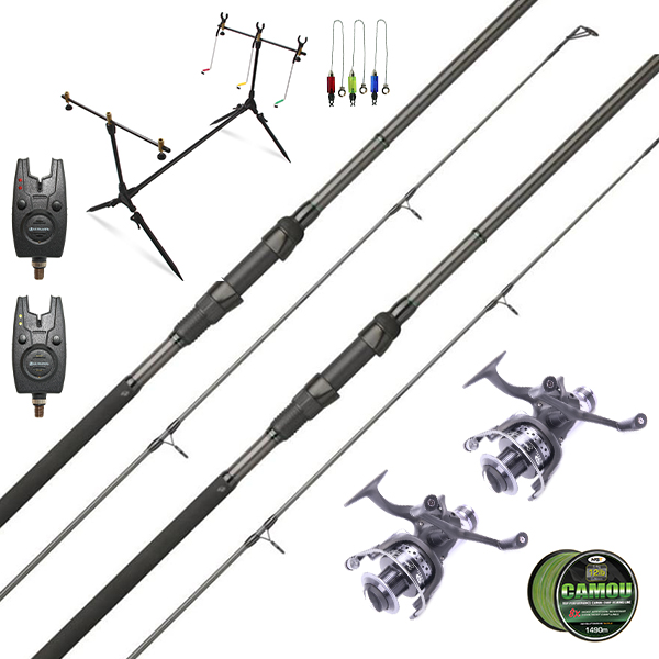 JRC Cocoon Basic Carp Set met hengels, molens en accessoires!