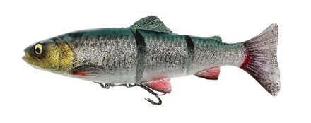 Savage Gear 4D Line Thru Trout Swimbait Green Silver 15cm (40g)