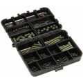 Angling Pursuits Carp Rig Accessory Box met 175 stuks end-tackle