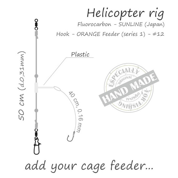 Life Orange Feeder Rig Helicopter